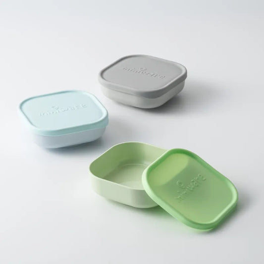 Suupistekauss silikoonkaanega, 3-pakk (Aqua/Hall/Laim)
