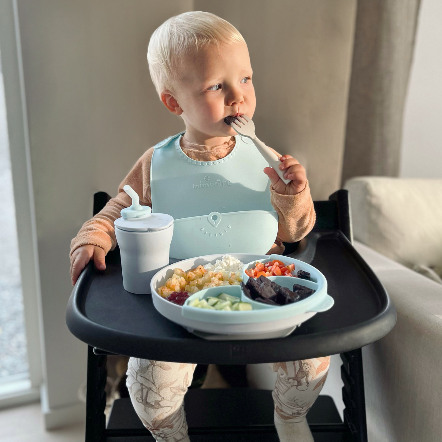 Minu esimesed söögiriistad 2-pakk (Aqua/Laim)