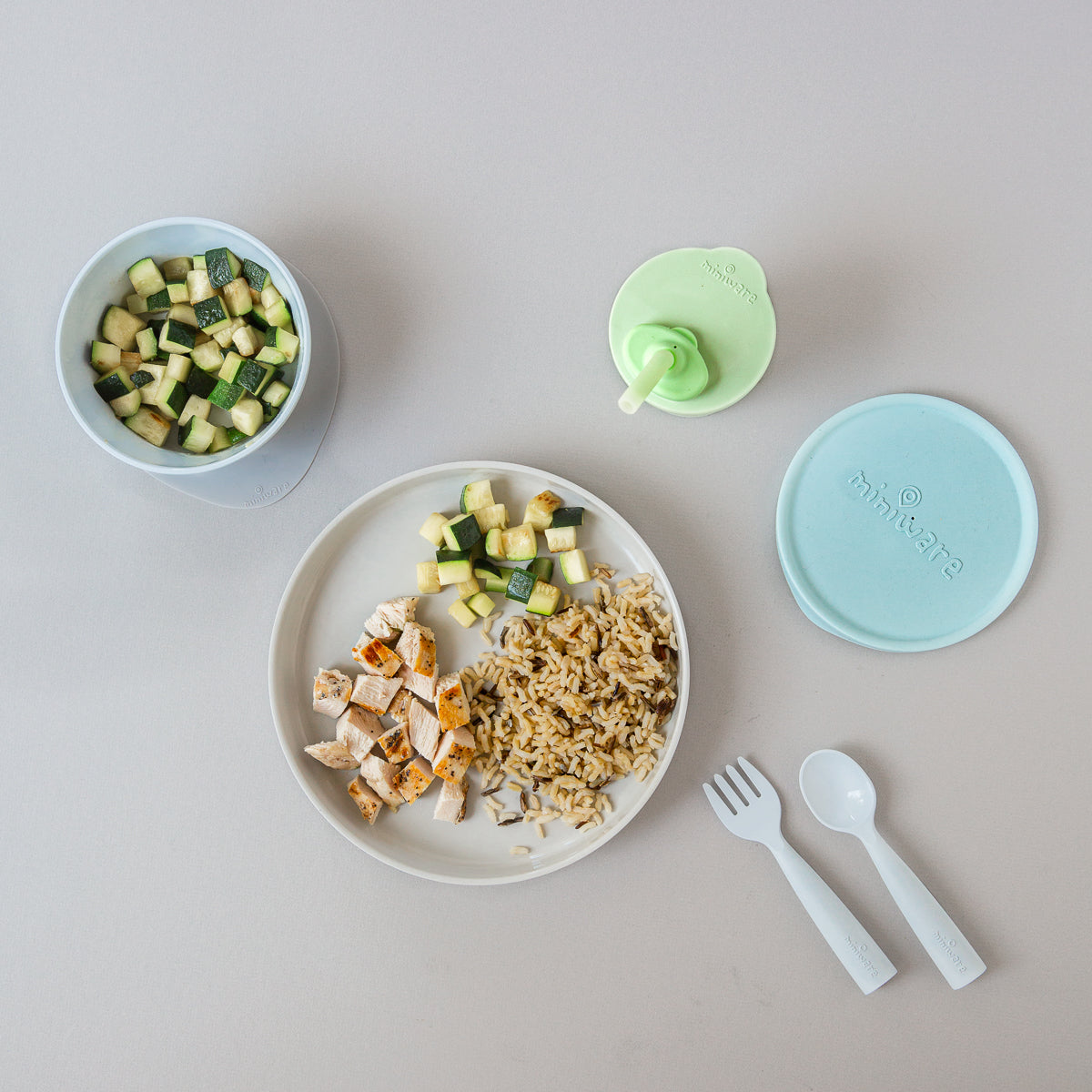 Little Foodie komplekt laste lauanõud (Väike Hipster)